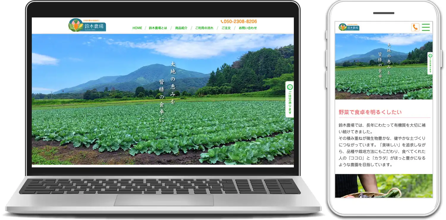 ホームページ（ブランドサイト・通販サイト）制作（福島、須賀川）